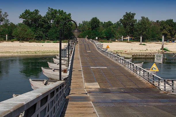 istock Bridge Boats Beresford - Bereguardo, Italy 486637244