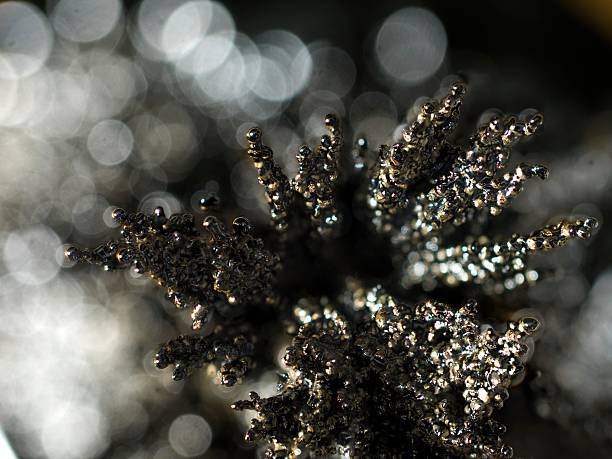 guglie argento - ferrofluid foto e immagini stock