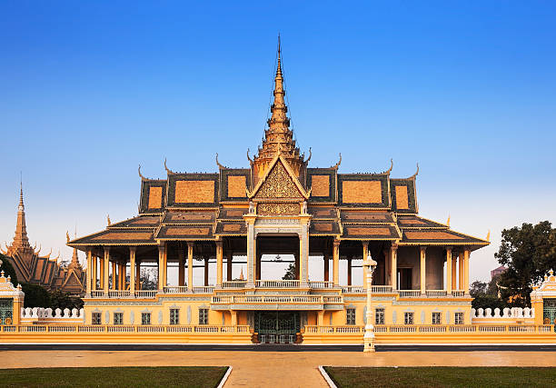 istock Royal Palace and Silver pagoda (throne hall), Phnom Penh, Cambodia. 486644729