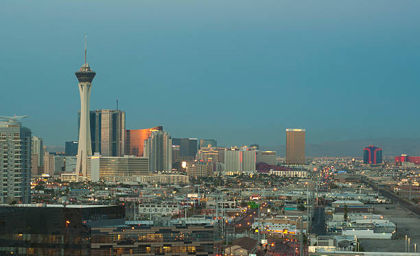 istock Las Vegas Twilight Skyline 486646370