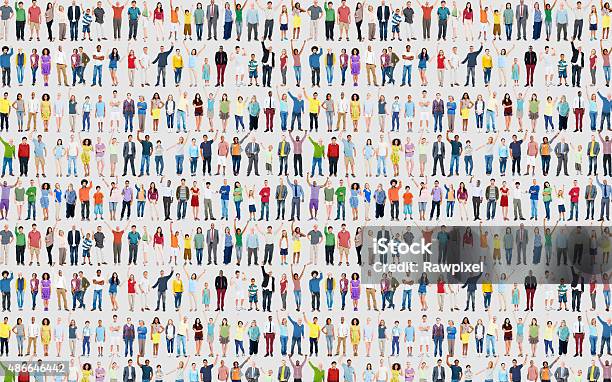 People Diversity Success Celebration Happiness Community Crowd C Stock Photo - Download Image Now