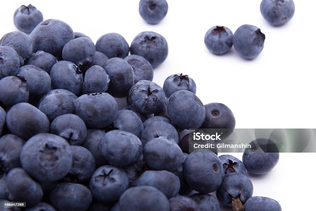 Blueberries on white background Blueberries on white background isolated 2015 Stock Photo