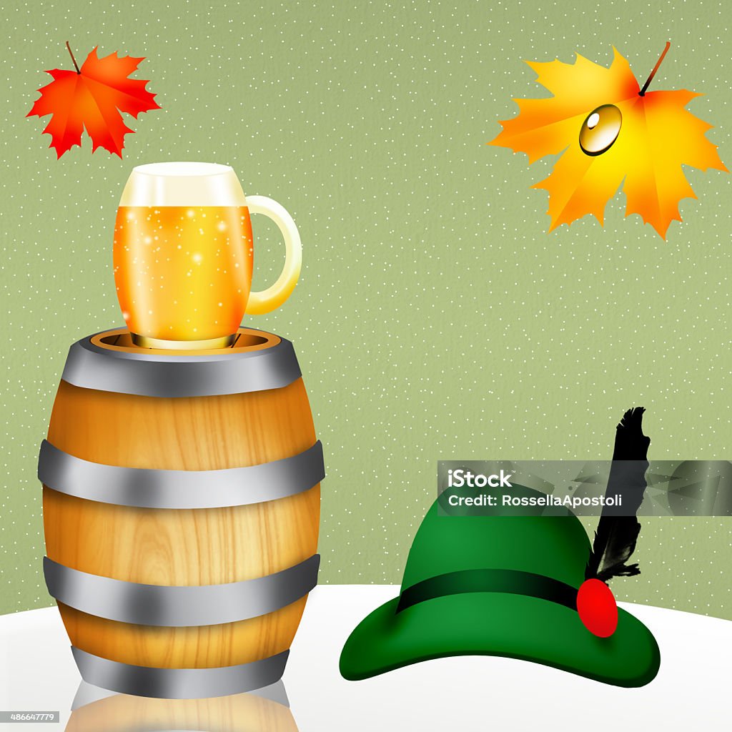 Oktoberfest-LA BIRRA - Illustrazione stock royalty-free di Acqua fluente