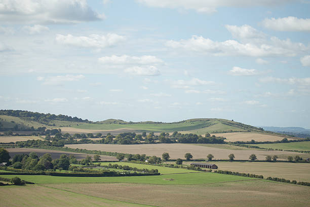 istock Hertfordshire landscape, hills and sky 486648568