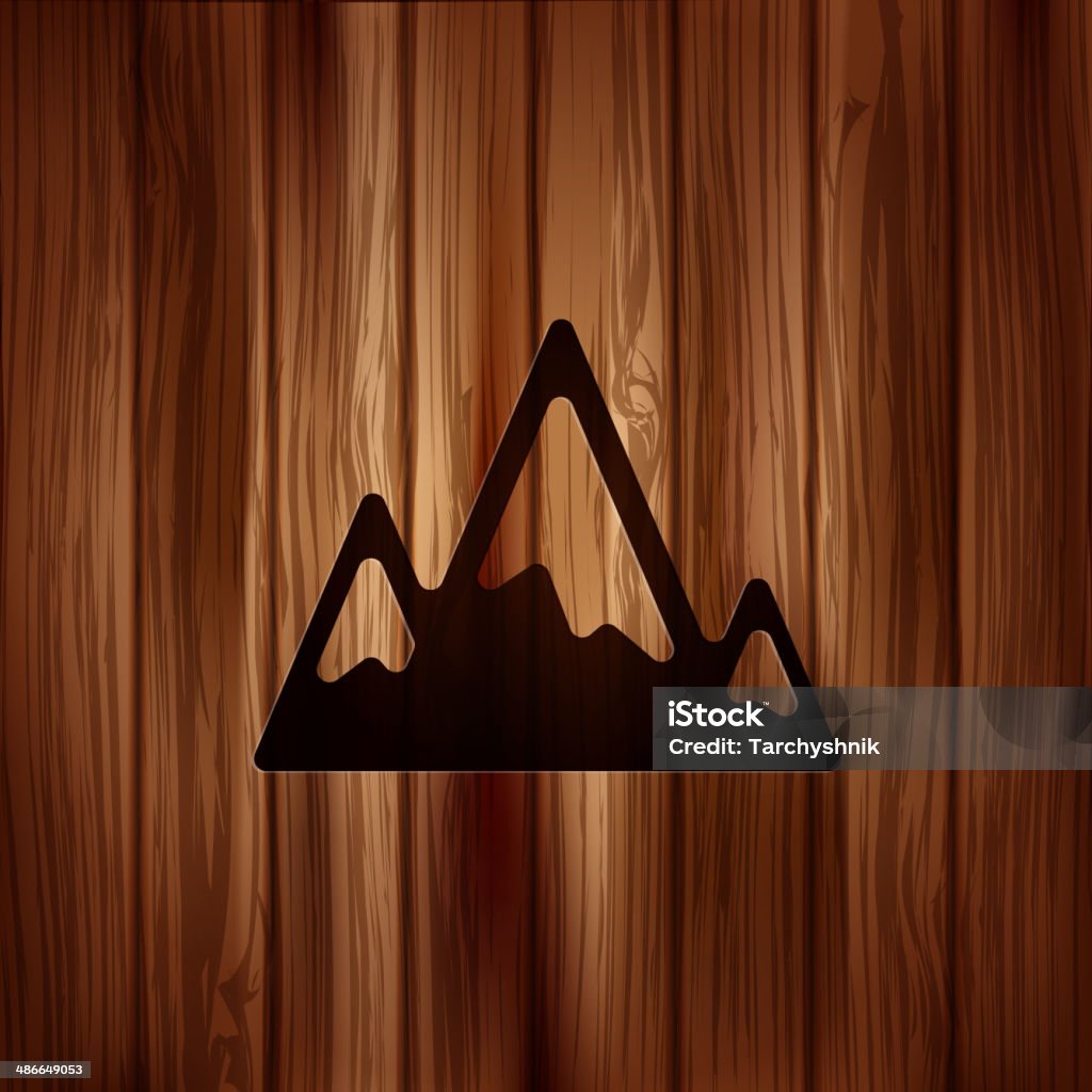 Montanhas ícone de web - Royalty-free Abstrato arte vetorial