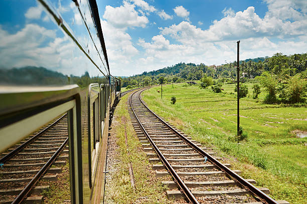 Train in nature Train from Colombo to the mountains in the middle of Sri Lanka. colombo train stock pictures, royalty-free photos & images