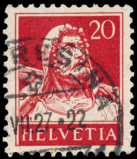 istock Stamp printed in Switzerland shows William Tell 486651243