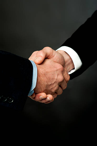 istock Closeup of a business handshake 486651453