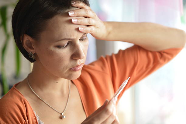 istock Young woman feels sickness 486653554