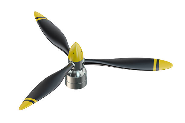istock Airplane propeller with 3 blades 486654168