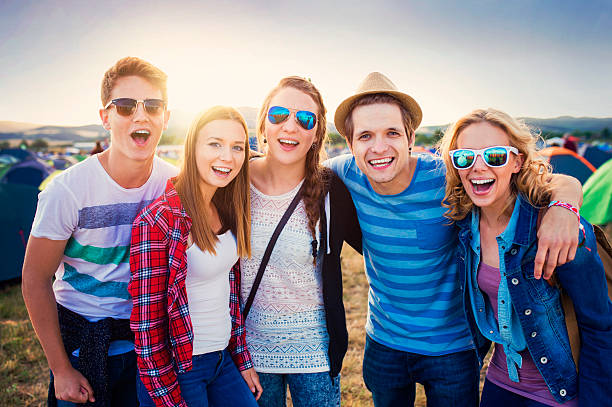 istock Teens at summer festival 486660744