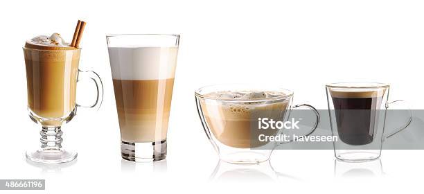 Kaffeekollektion Stockfoto und mehr Bilder von Kaffee - Getränk - Kaffee - Getränk, Cappuccino, Milchkaffee