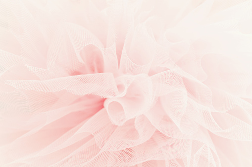 Beautiful layers of delicate pink fabric