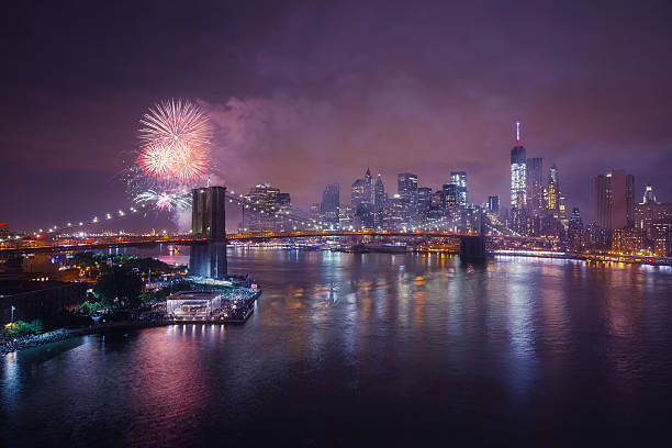istock 4th july Fireworks in new York 486663092