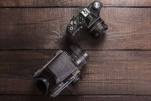 istock vintage film camera 486665542