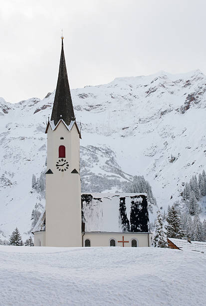 istock Church in the Snow, Austria 486665634