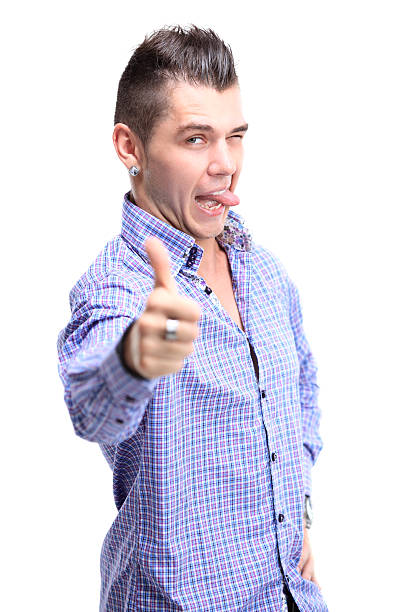 istock Happy man with thumbs up gesture 486666465