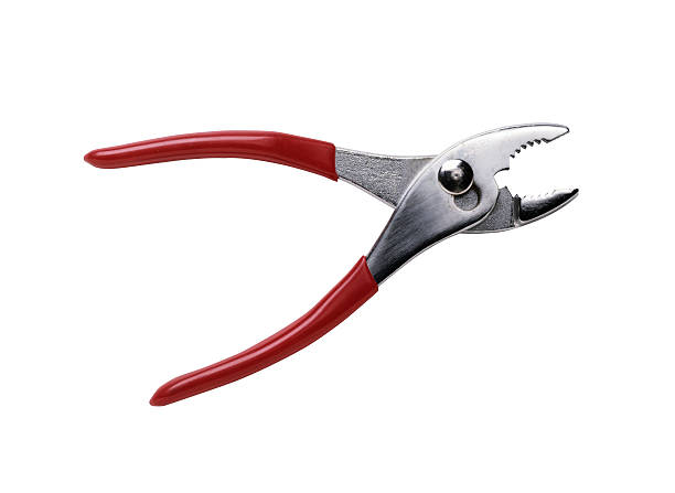 Red pliers stock photo