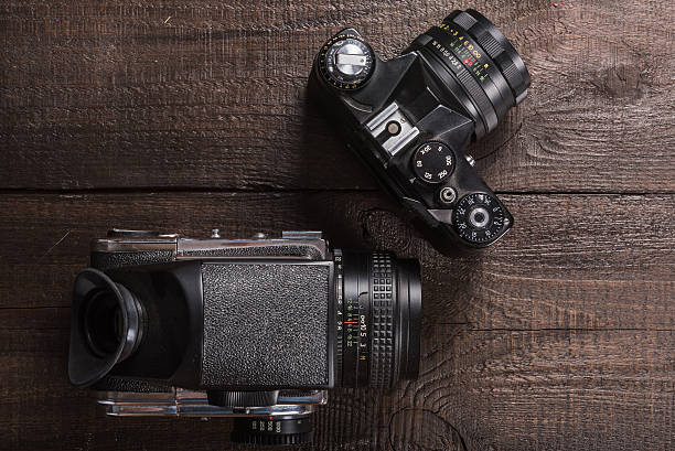 istock vintage film camera 486666752