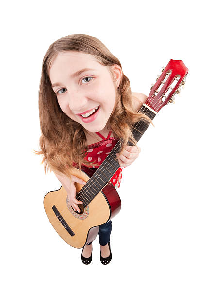 istock Fisheye Girl Playing Guitar 486666995