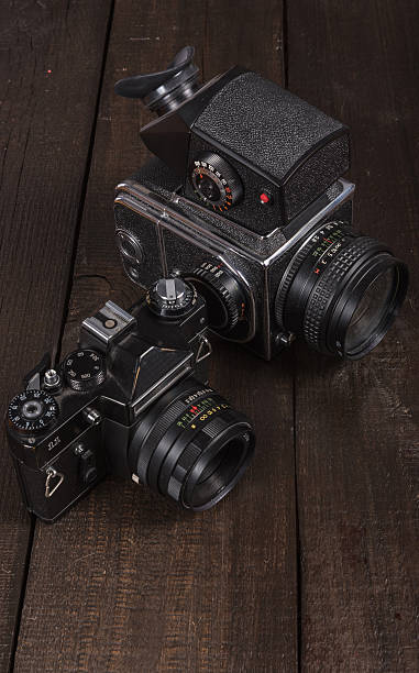 istock vintage film camera 486667360