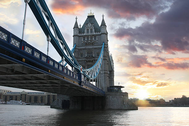 istock Famous Tower Bridge in the evening, London, England 486667795