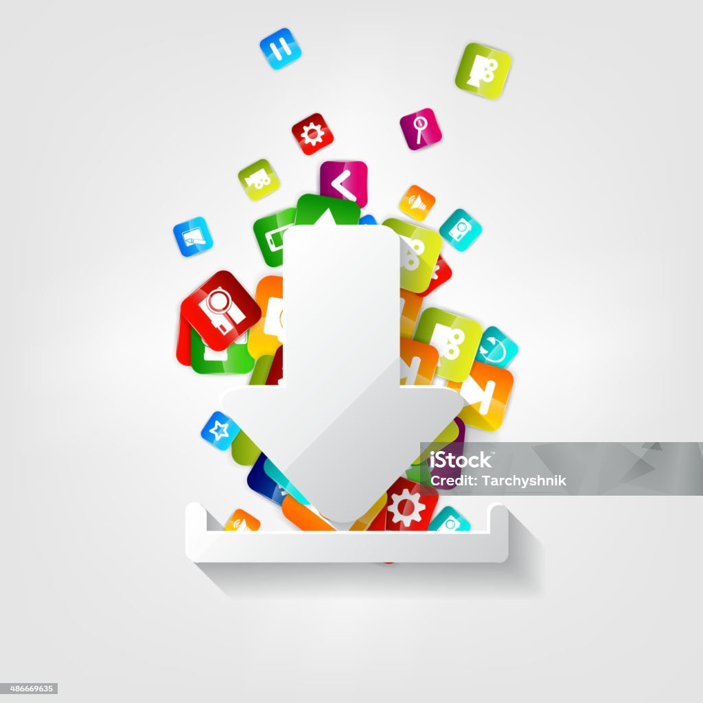 Application Button Background Application Buttonsocial Mediacloud Computing Stock Illustration ...