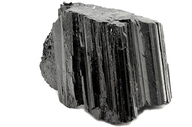 istock Black Tourmaline-Shorl nature specimen 486670618