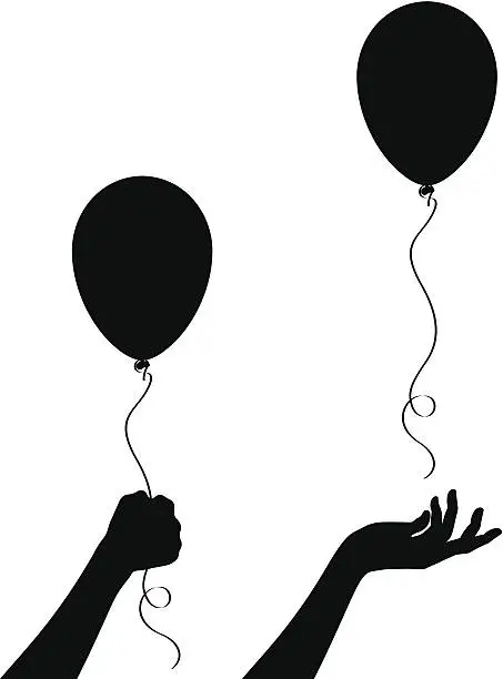 Vector illustration of Balloon Release