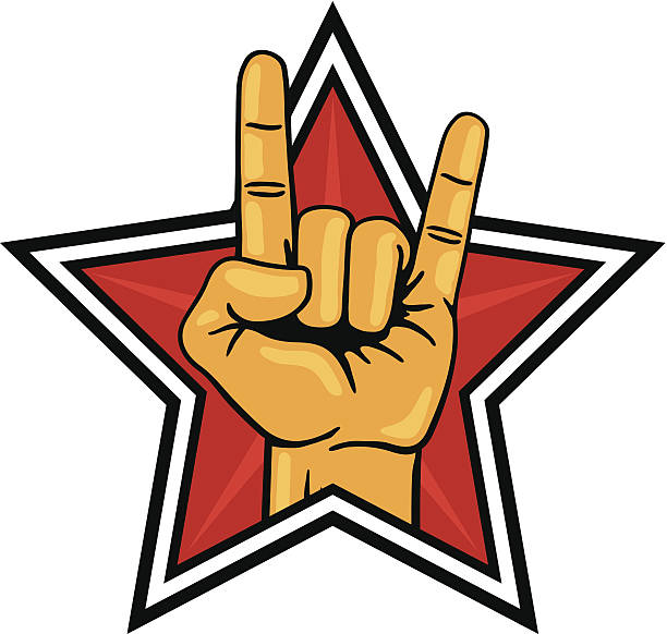 illustrazioni stock, clip art, cartoni animati e icone di tendenza di rock star - classic rock immagine