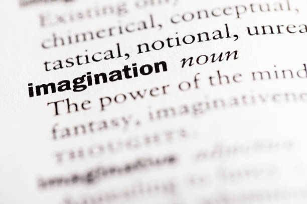 Dictionary definition of "Imagination" stock photo