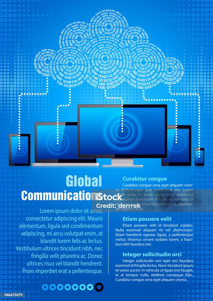 Коммуникационных технологии - Векторная графика Абстрактный роялти-фри