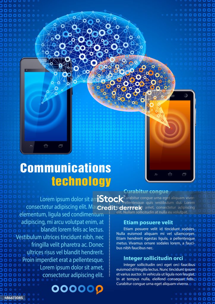 Tecnologia de comunicação - Vetor de Agenda Eletrônica royalty-free