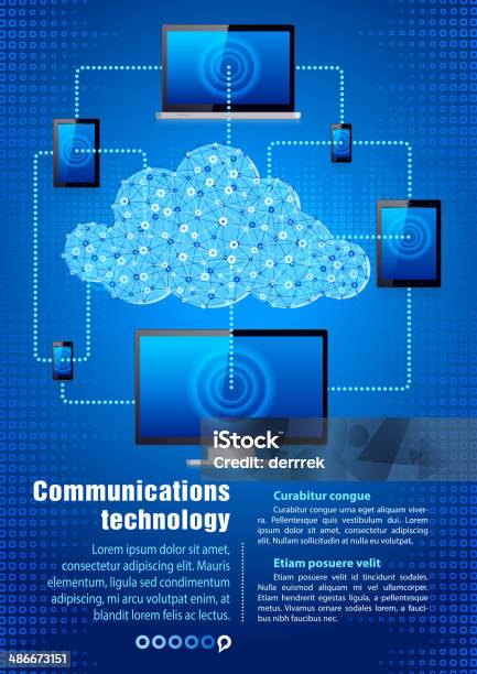 Коммуникационных Технологии — стоковая векторная графика и другие изображения на тему Абстрактный - Абстрактный, Беспроводная технология, Векторная графика