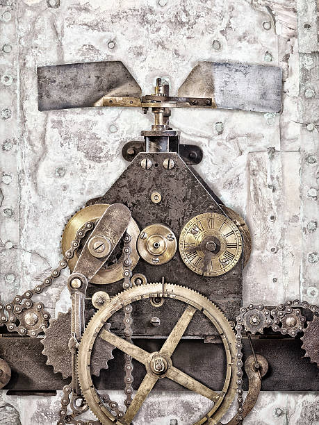 istock Detail of an ancient church clock 486674340