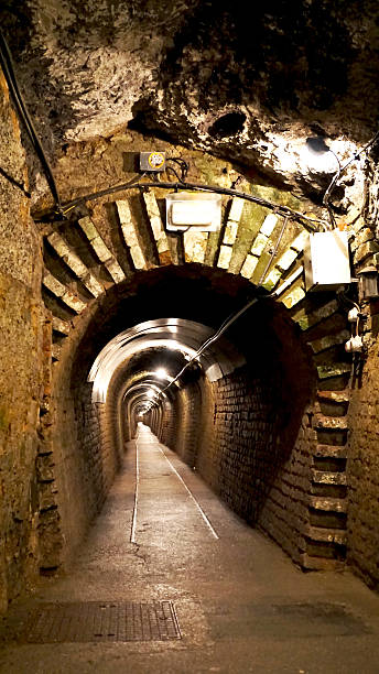 istock tunnel in seegrotte gypsum mine 486680696