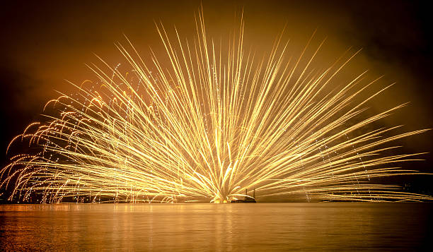 Japanese Fireworks in Summer 7 stock photo