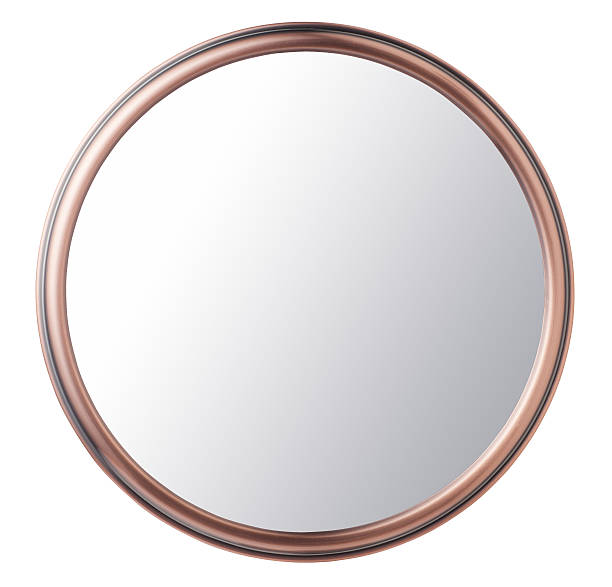 makeup mirror Vintage makeup mirror isolated on white background mirror stock pictures, royalty-free photos & images