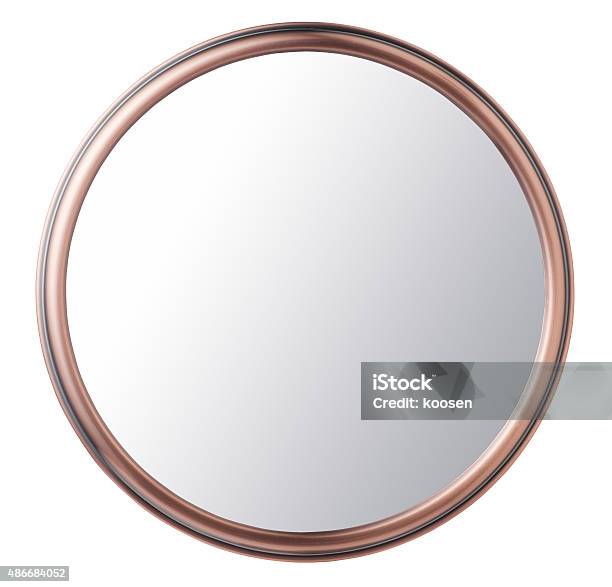 Makeup Mirror Stock Photo - Download Image Now - Mirror - Object, Circle, Cut Out