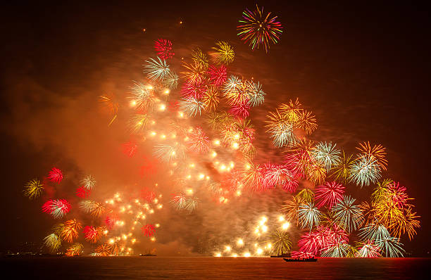 Japanese Fireworks in Summer 8 stock photo