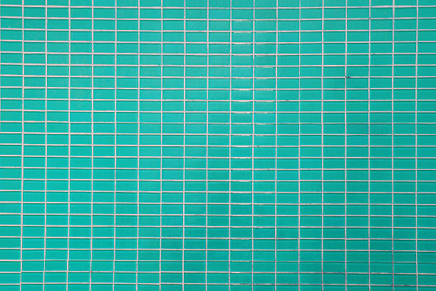 istock Wall and floor mosaic tiles green color 486687836