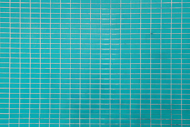 istock Wall and floor mosaic tiles blue color 486689734