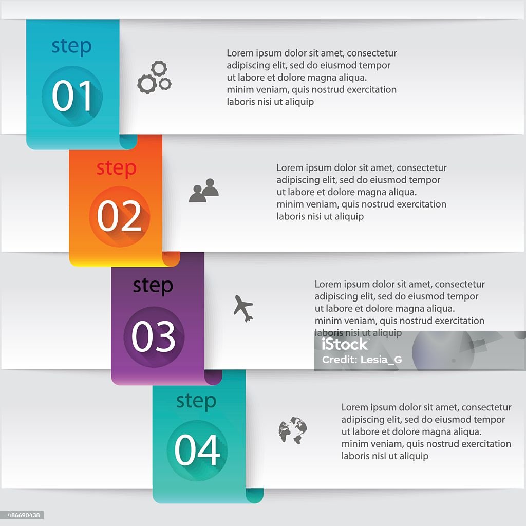 Text Graphics For Presentations Vector Colorful Info Graphics For Your Business Presentations Stock ...