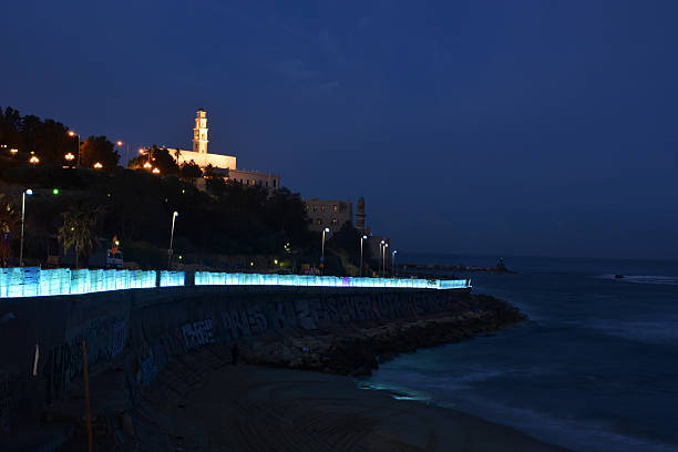 Church near a beach at early morning