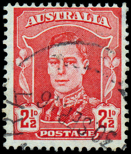 istock Stamp printed in Australia shows King George VI 486691729