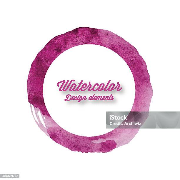 Watercolor Hand Drawn Colorful Ring Stock Illustration - Download Image Now - Abstract, Acrylic Painting, Art