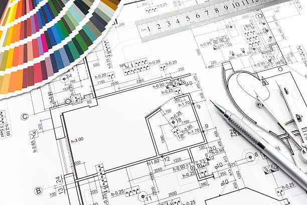 istock Palette of colors and plan 486693171