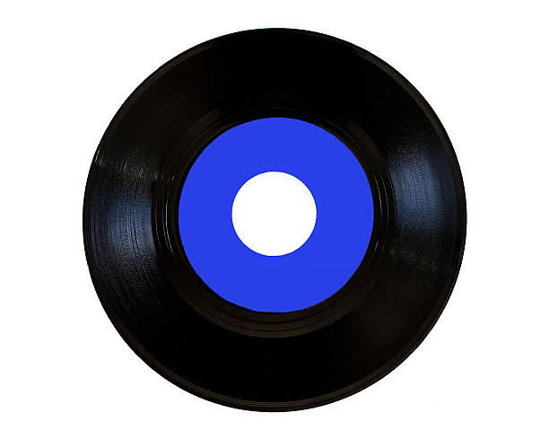 istock blue vinyl 45 rpm 486693181