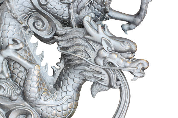 istock The head of dragon statue. 486695185