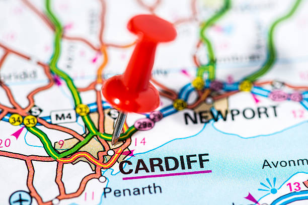 istock European cities on map series: Cardiff 486695285